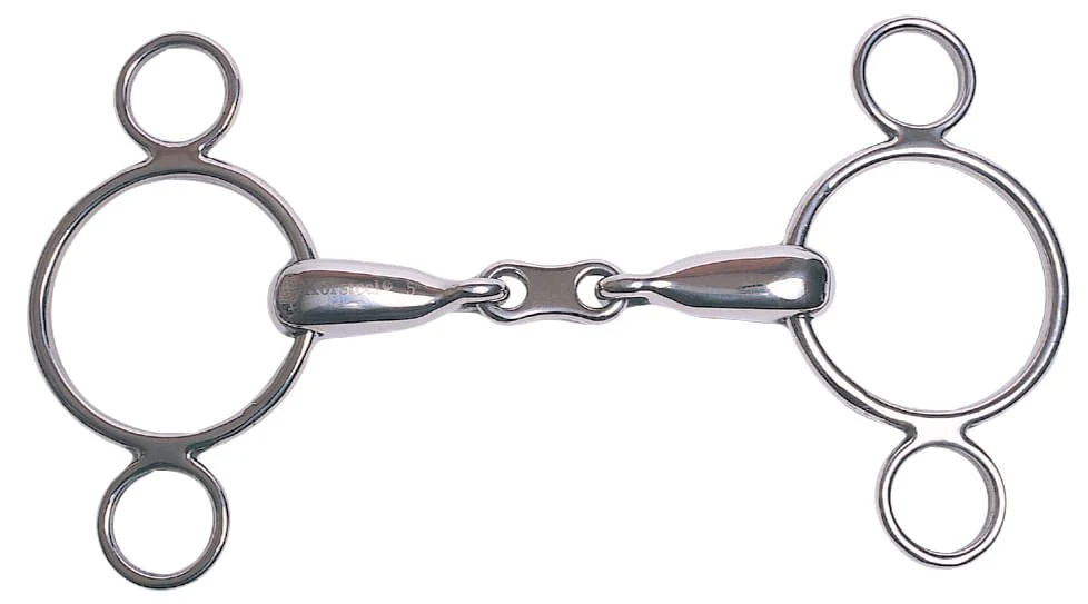 Korsteel French Link 2 Ring Dutch Gag Bit - Image 2