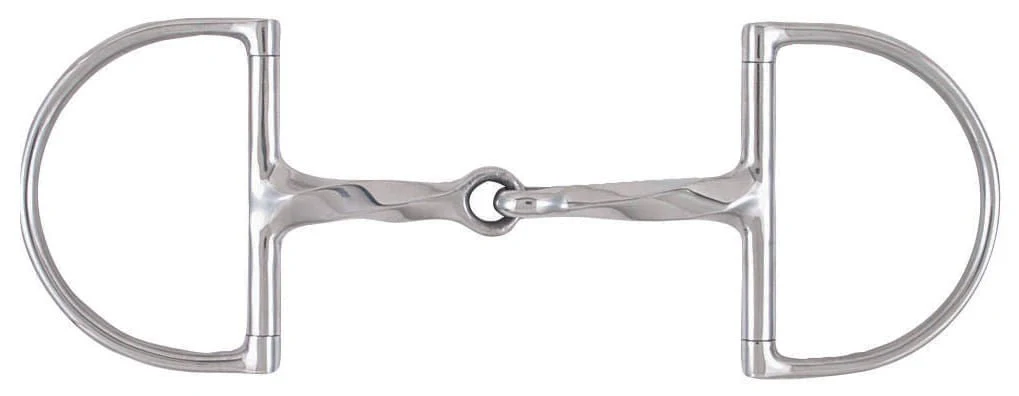 Korsteel Slow Twist Hunter Dee Ring Snaffle Bit - Image 1