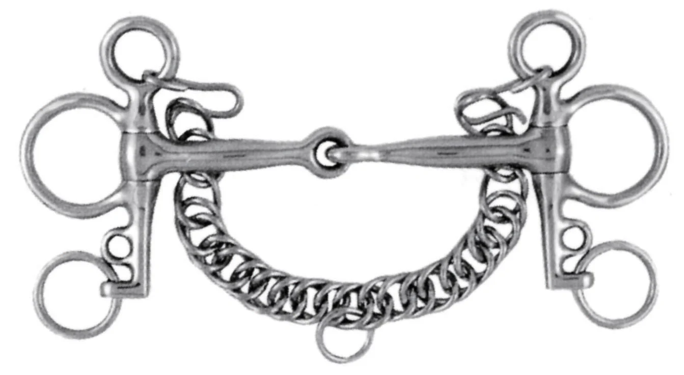 Korsteel Stainless Steel Pelham Snaffle Bit - Image 1