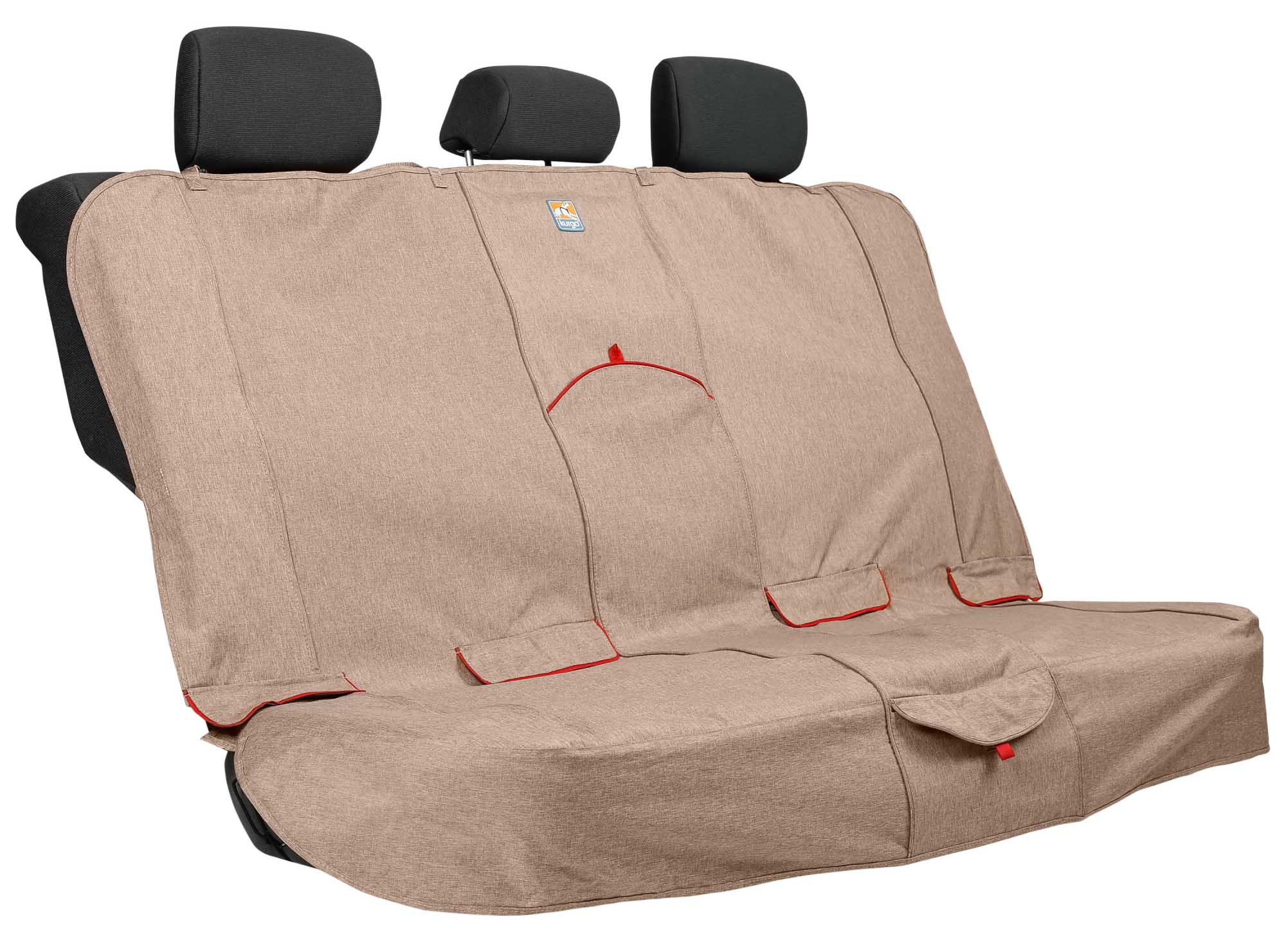 Kurgo Heather Bench Dog Seat Cover, One Size, Heather Nutmeg - Image 1