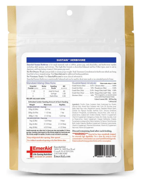 Lafeber EmerAid Sustain Herbivore, 100 g - Image 2