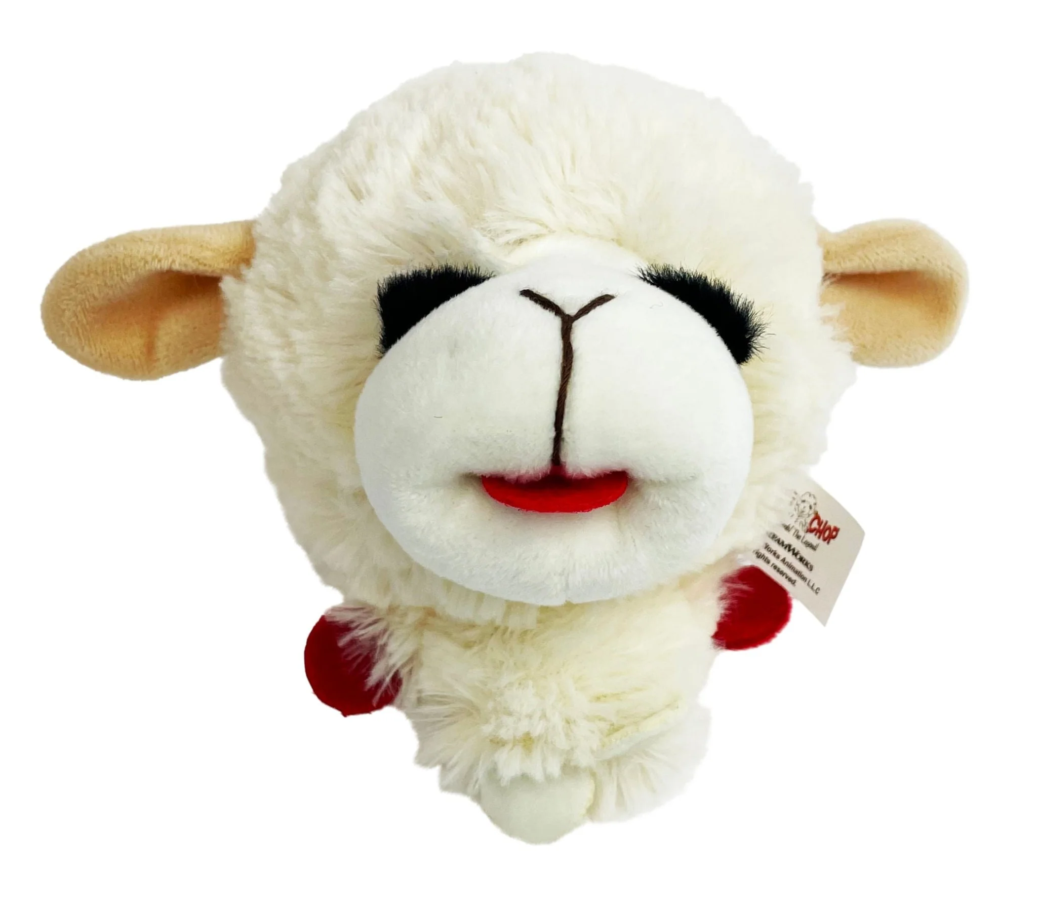 Lamb Chop Knobby Noggin Plush Dog Toy, 5" - Image 1
