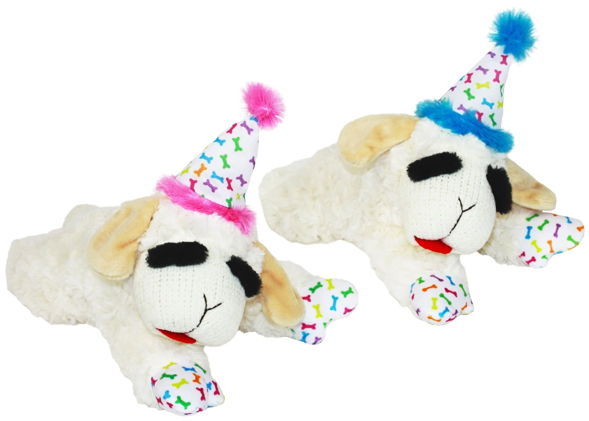 Lamb Chop with Birthday Hat Plush Dog Toy - Image 1
