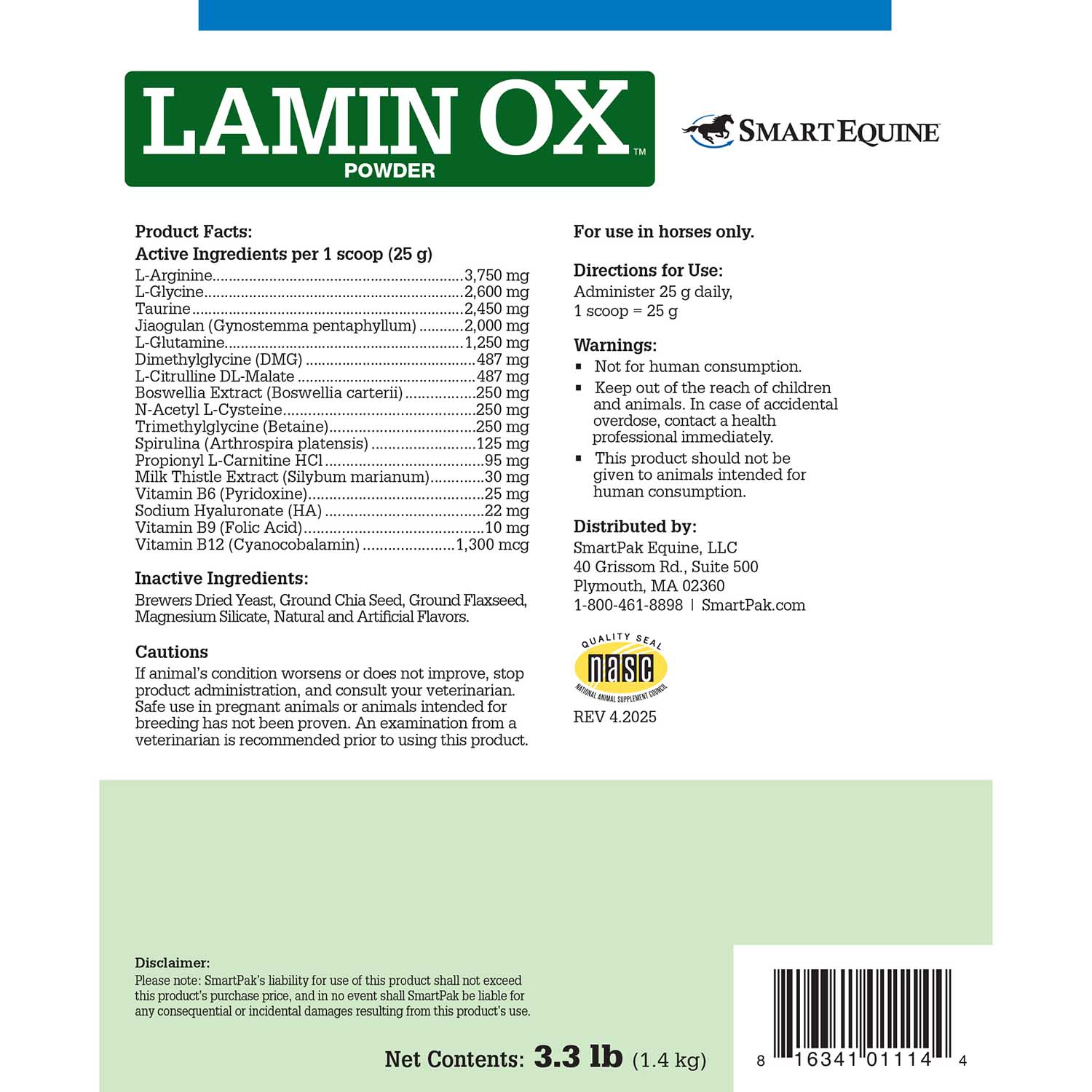 LaminOX, Hoof Support Health Supplement for Horses, Powder - Image 2