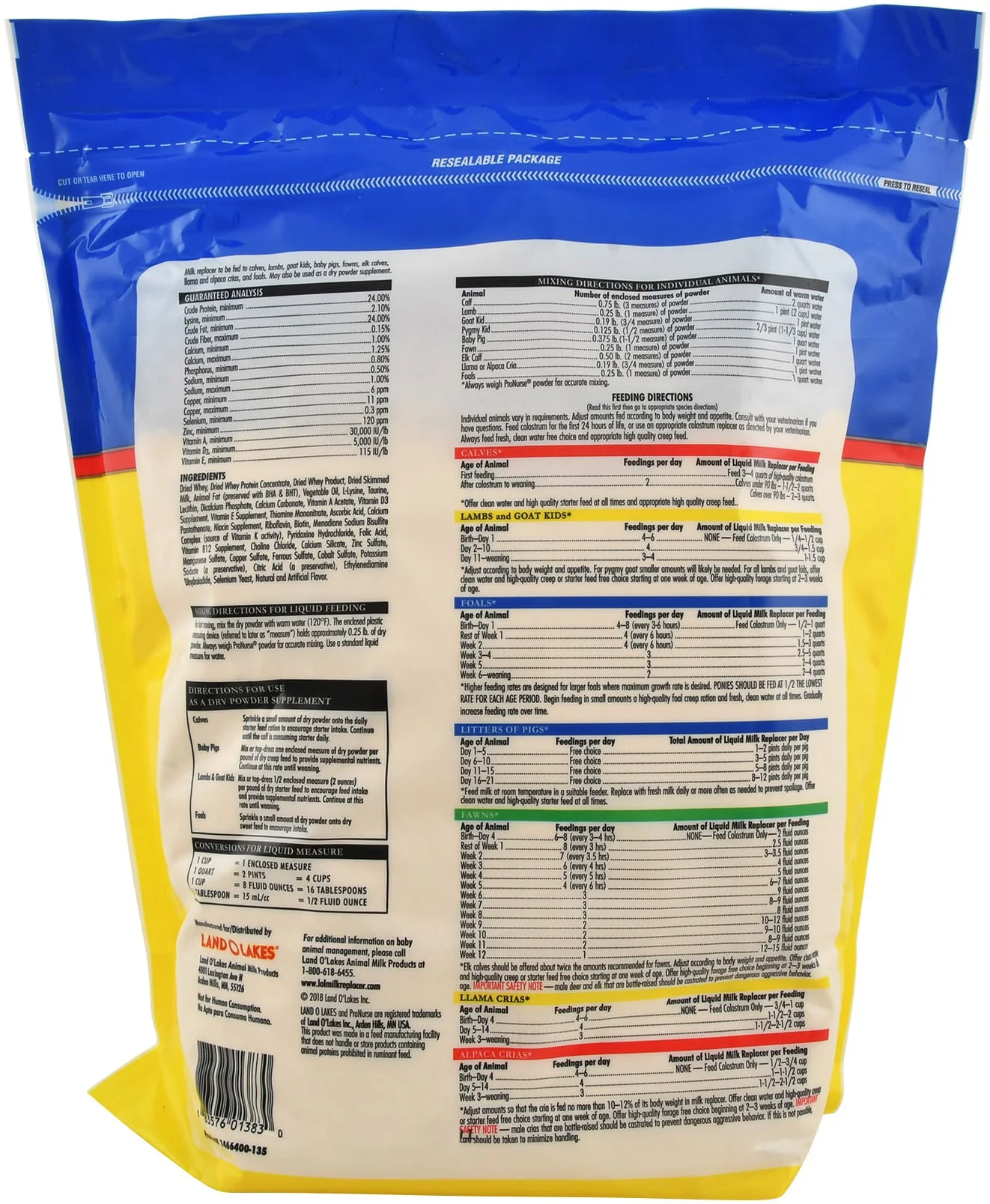 LAND O LAKES® ProNurse® Multi-Species Milk Replacer - Image 2