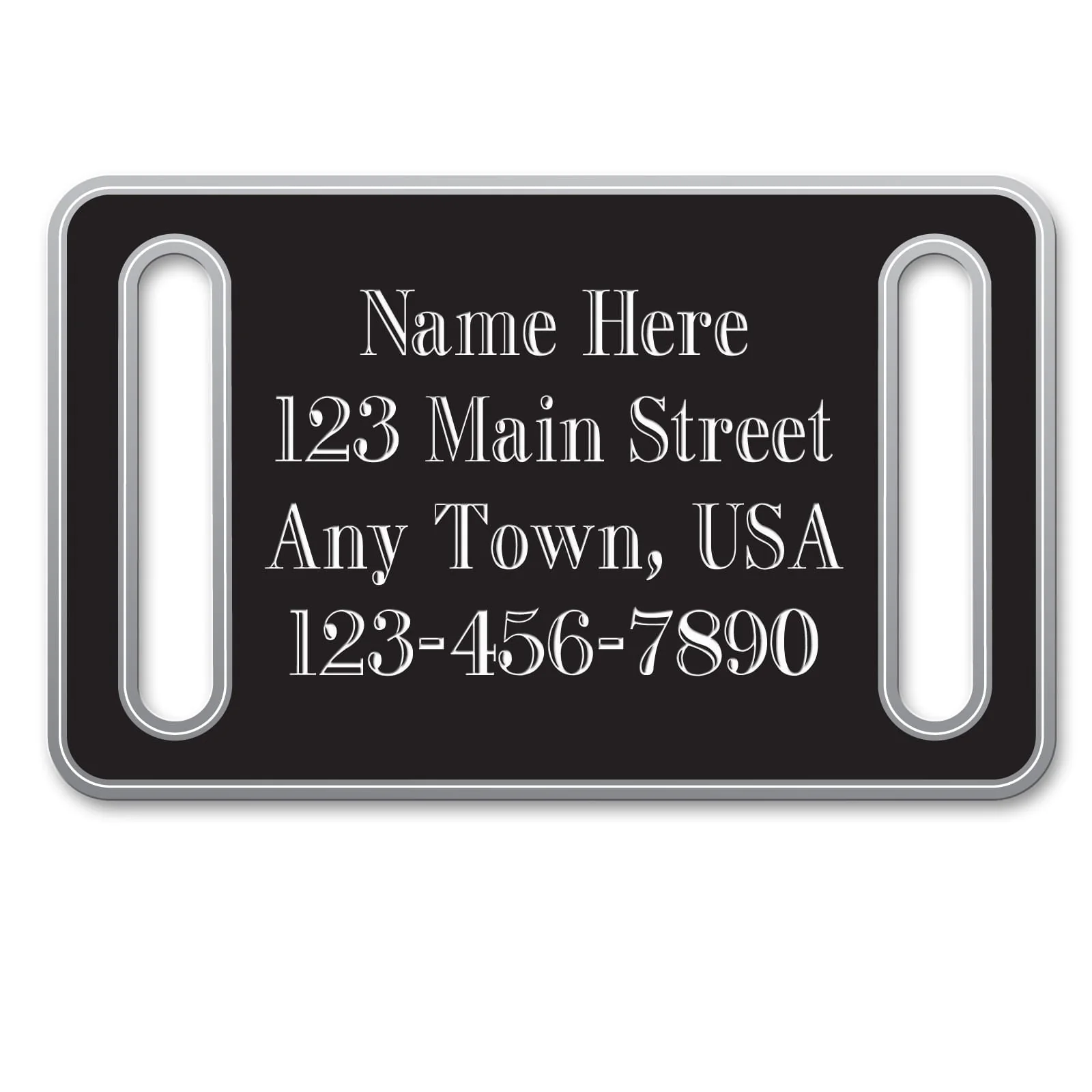 Jeffers Custom Personalized Engraved Slide-On ID Dog Tags