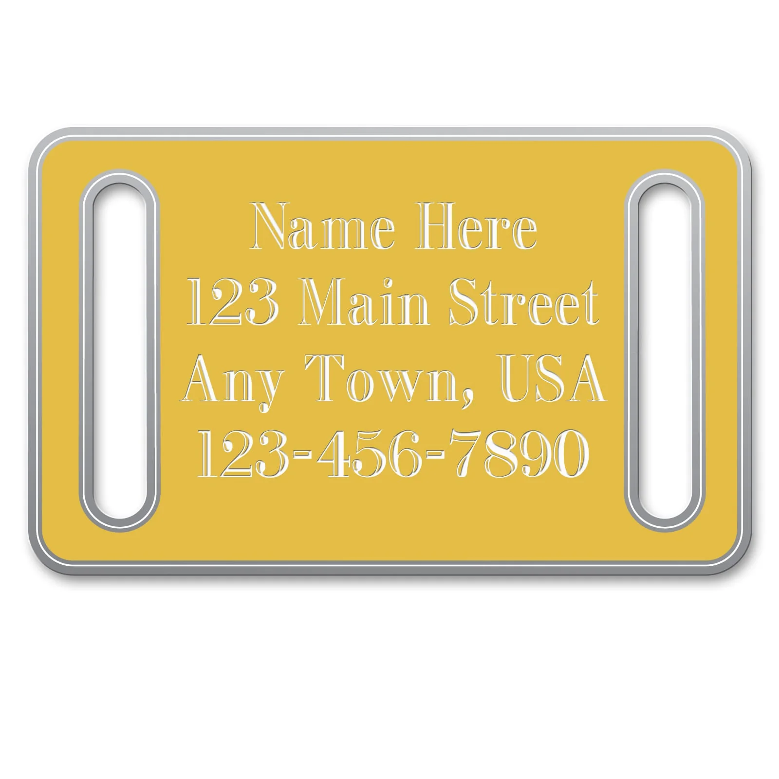 Jeffers Custom Personalized Engraved Slide-On ID Dog Tags - Image 2