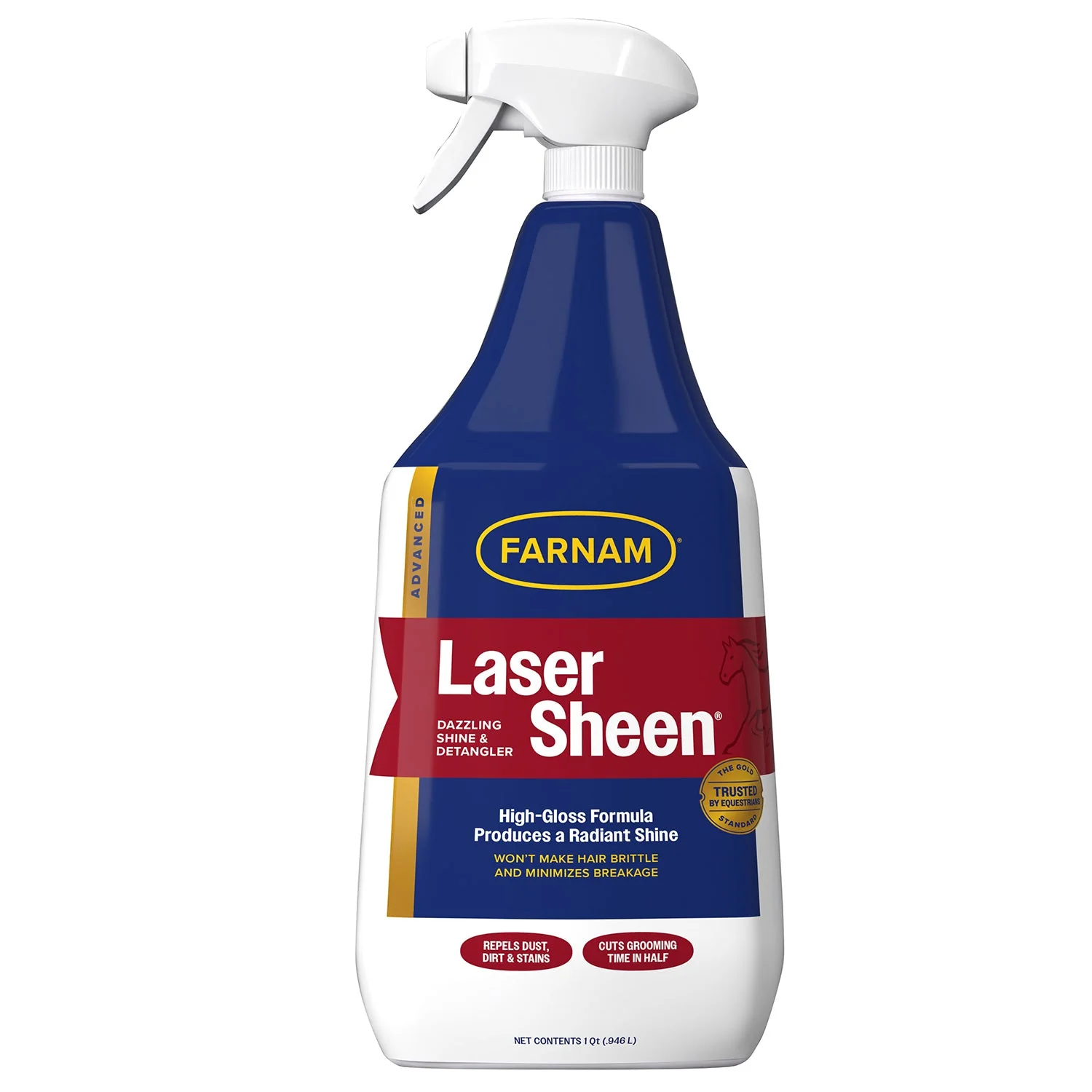 Laser Sheen Ready To Use Horse Detangler & Coat Spray, 32 oz - Image 1