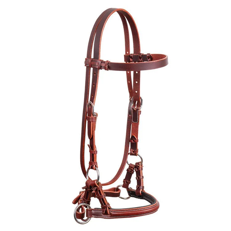 Latigo Padded Leather Sidepull - Image 1