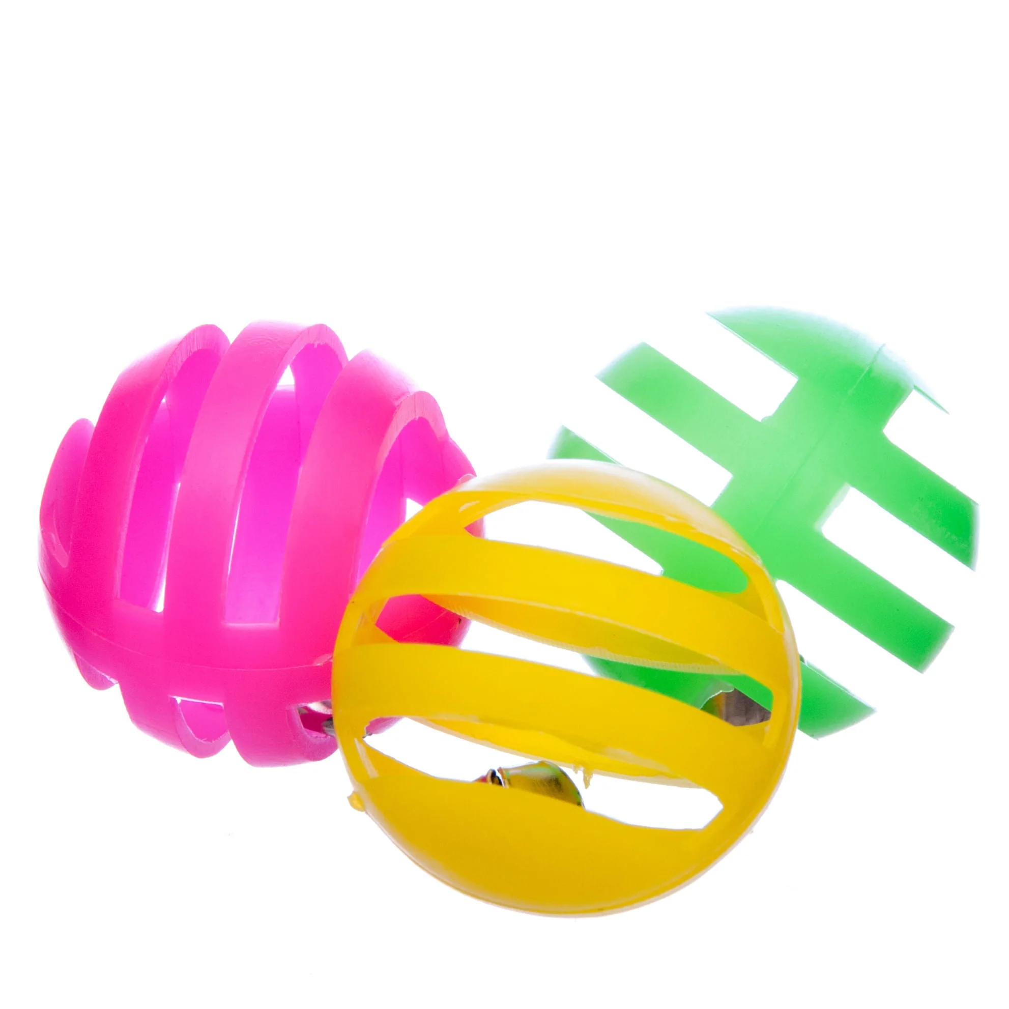Jeffers Lattice Jingle Balls Cat Toys, 3 pk - Image 1