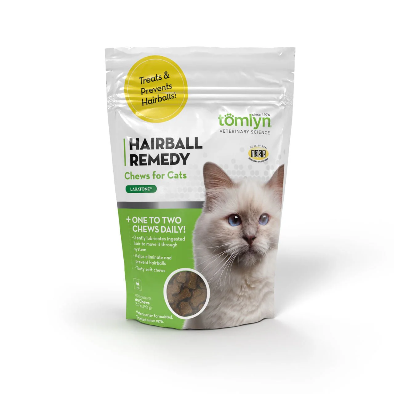 Laxatone Hairball Soft Chews, 60 Count - Image 1