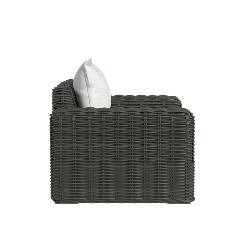Cabo Oversized Club Chair in Soothe Pearl w/ Flange Welt - Image 3