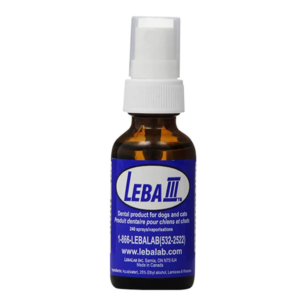 Leba III Pet Dental Spray for Tartar Control, 1 oz - Image 1