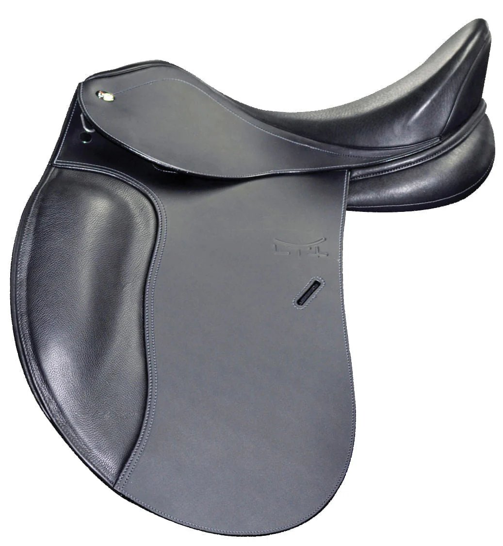 Letek Plus Dressage Saddle, Black - Image 1