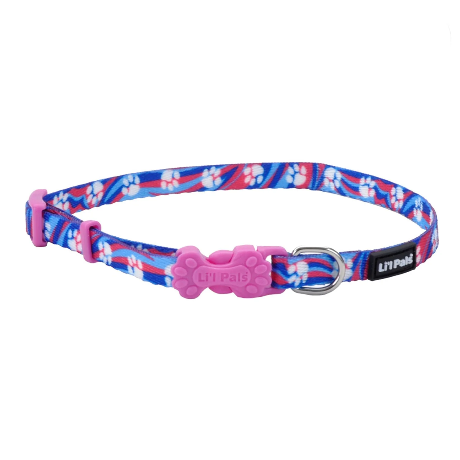 Li'l Pals Adjustable Patterned Dog Collar - Image 1