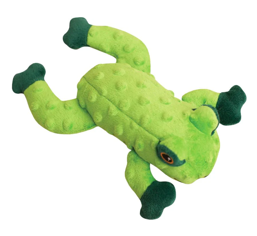 Lilly the Frog Plush Squeaker Dog Toy, 10" - Image 1