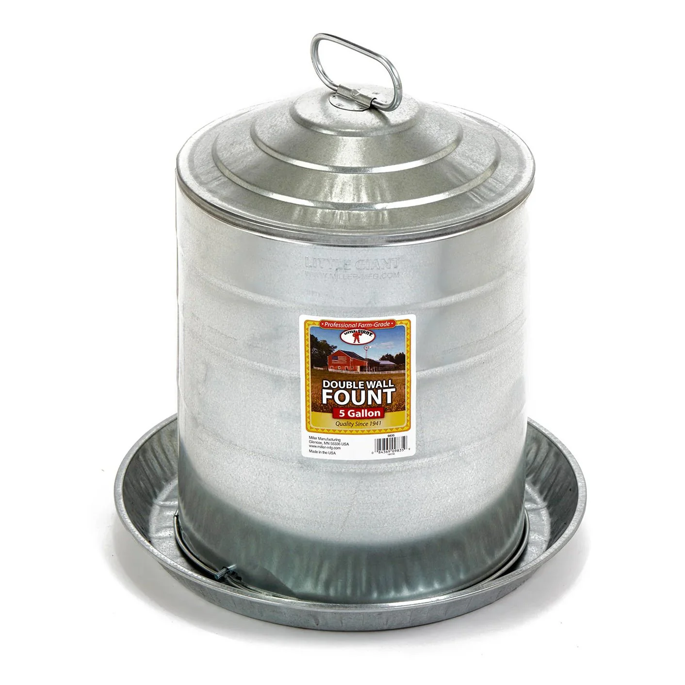 Little Giant Double Wall Fountain Poultry & Chicken Waterer - Image 1