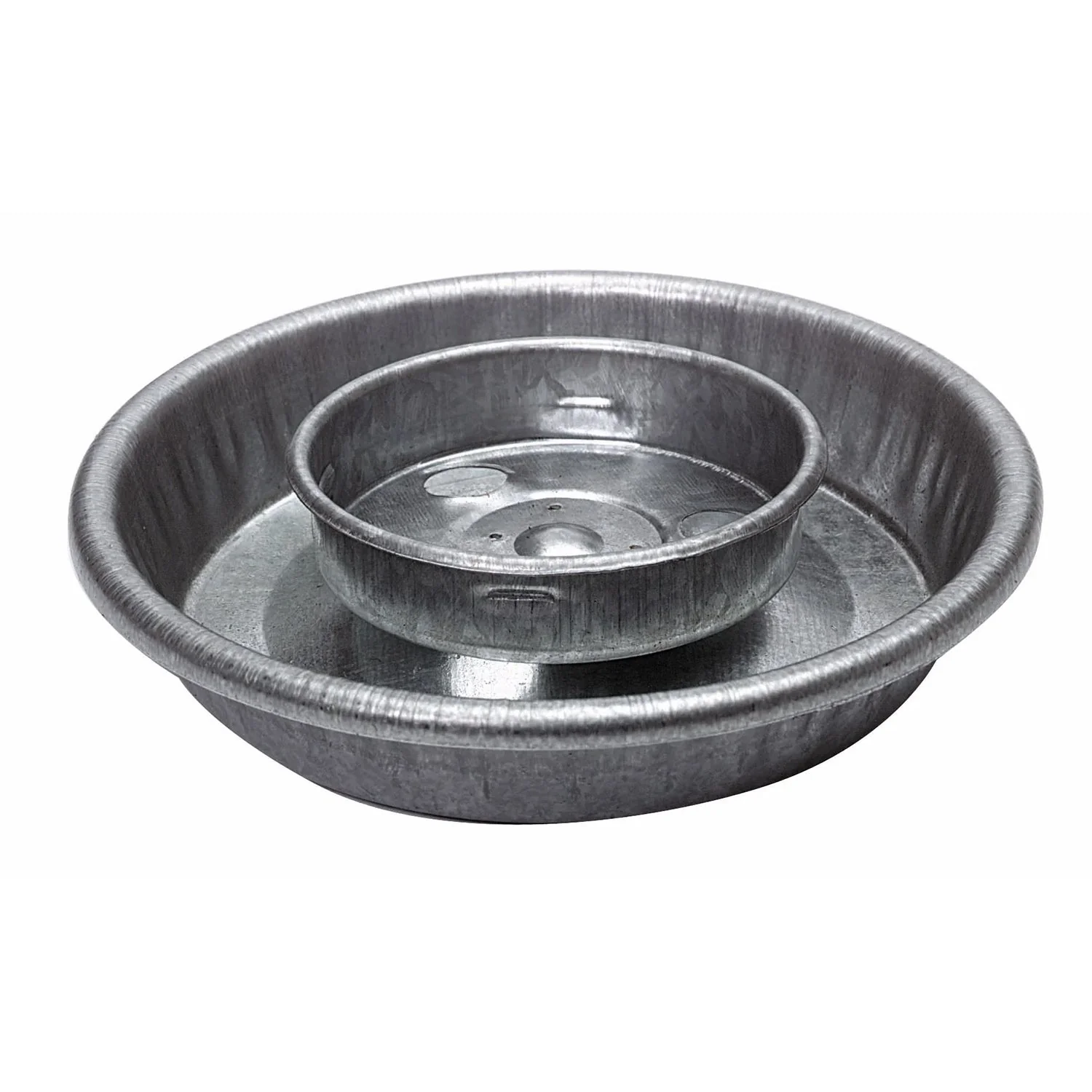 Little Giant Galvanized Chicken Water Base - Image 1