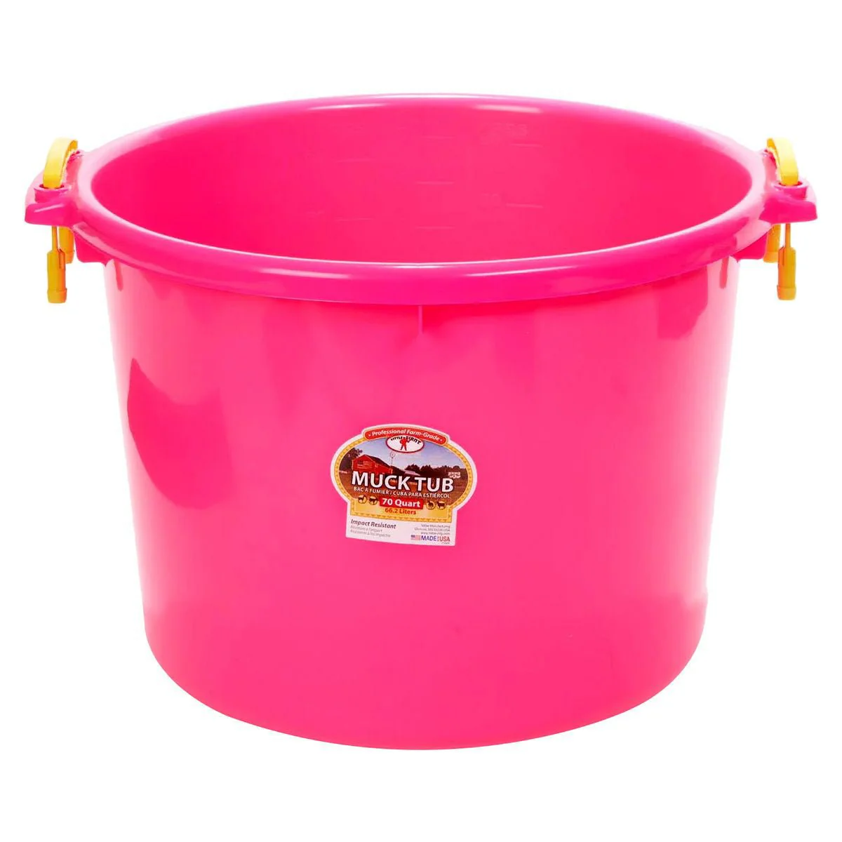 Little Giant Muck Tub – 40 & 70 Quart Heavy Duty Muck Bucket with Plastic Handles - Image 1