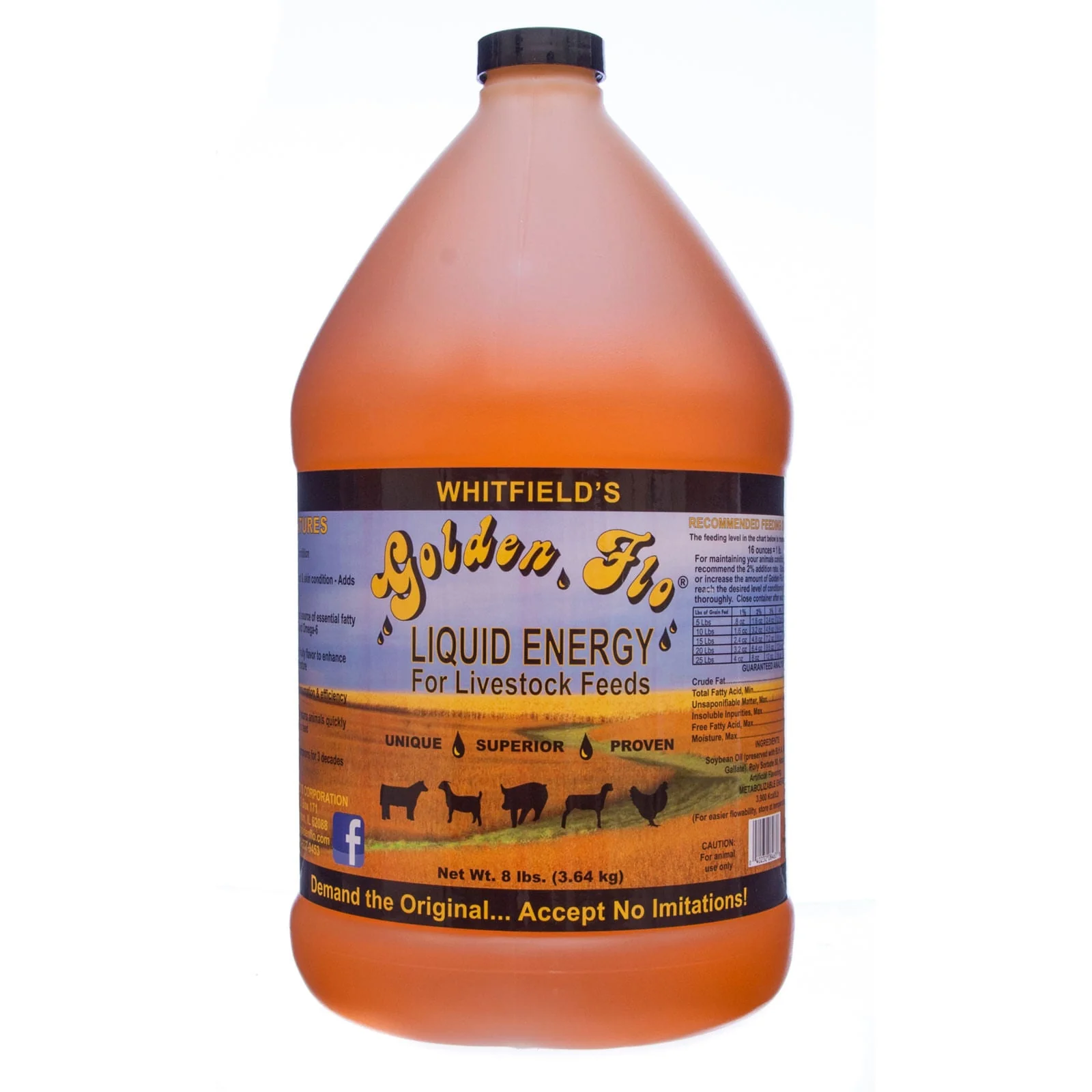 Livestock Golden Flo Liquid Energy, 1 Gallon - Image 1