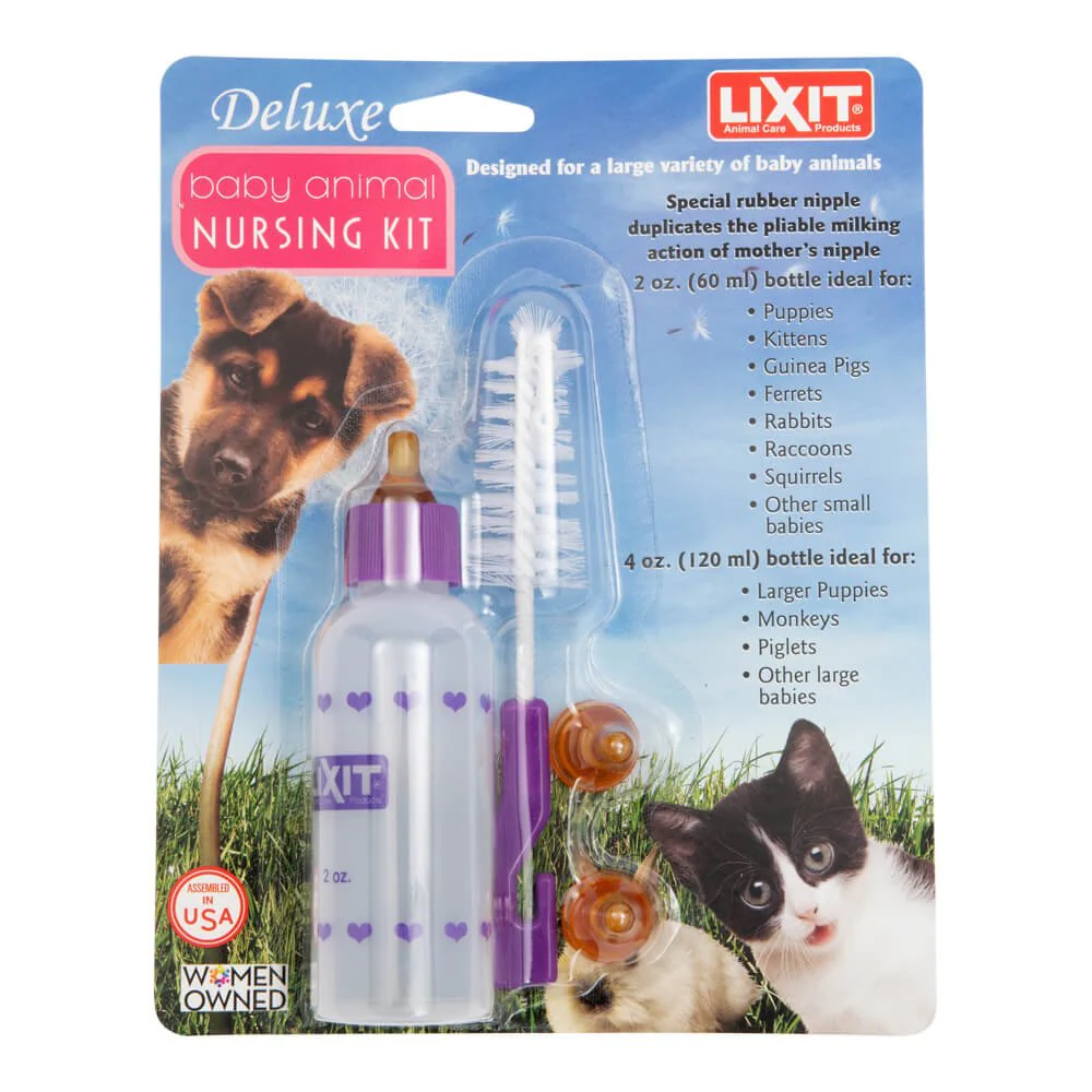 Lixit Bottle Nursing Kit, Baby Animal, 2 oz - Image 1