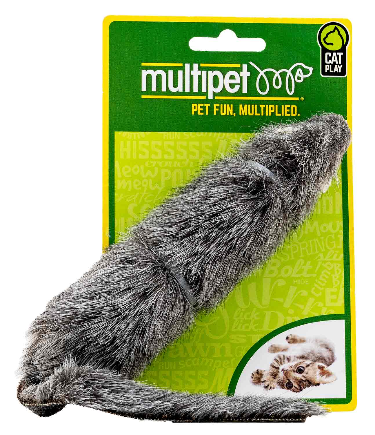 Long Mouse Cat Toy, 5.5" - Image 1