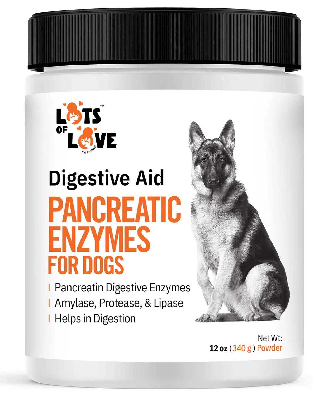 Lots of Love Pancreatine Powder, 12 oz - Image 1