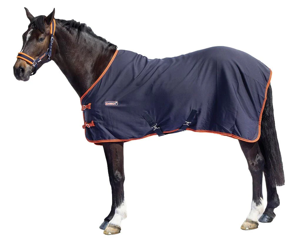 Loveson Stable Sheets, Navy/Navy/Orange - Image 1