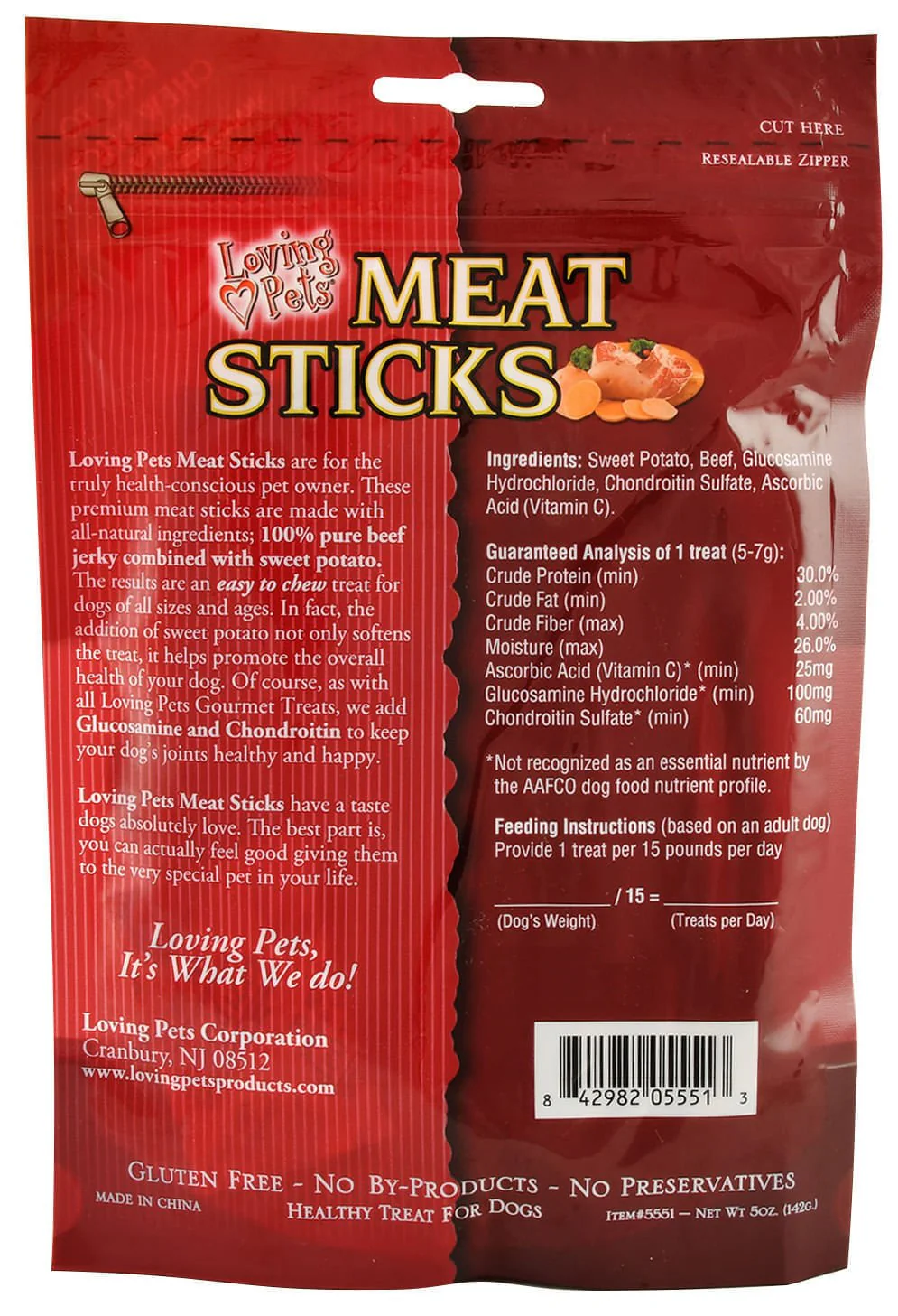 Loving Pets Meat Sticks Dog Treats w/ Glucosamine & Chondroitin - Image 2