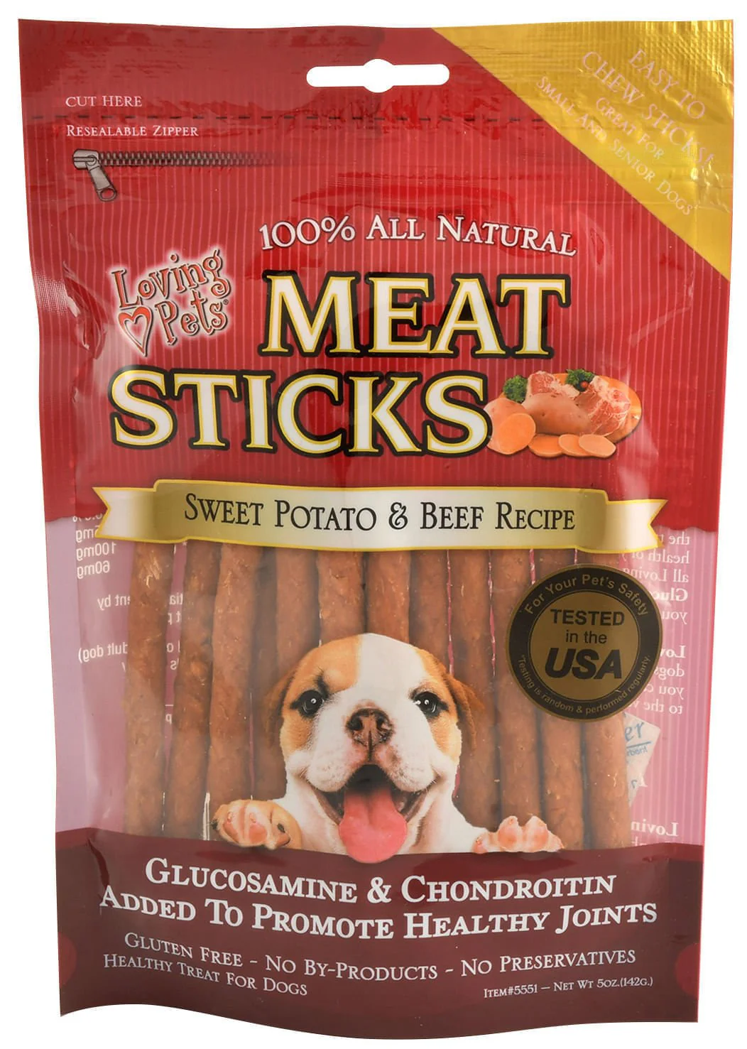 Loving Pets Meat Sticks Dog Treats w/ Glucosamine & Chondroitin - Image 1