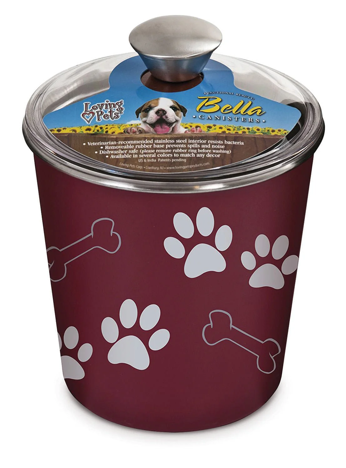 Loving Pets Bella Dog & Cat Treat Canister - Image 2