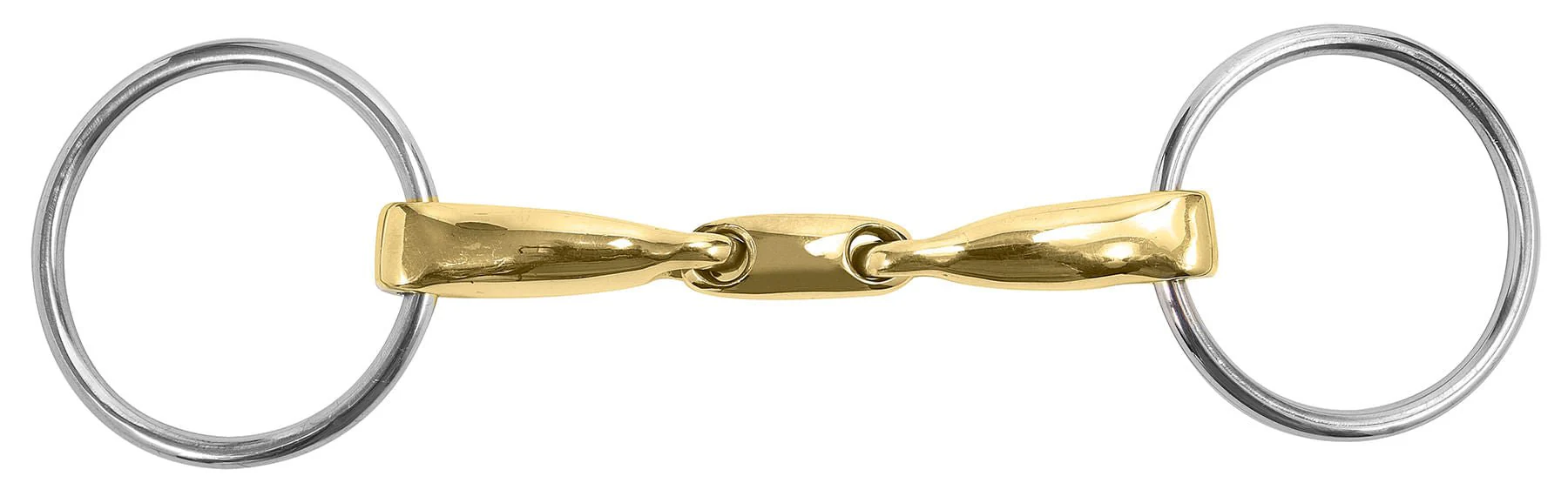 M Toulouse Curved Mouth 16mm Loose Ring Snaffle with Lozenge - Image 2