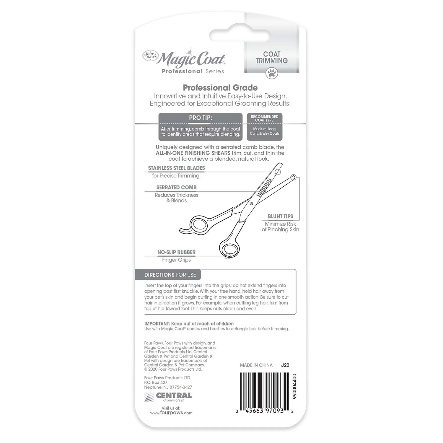 Magic Coat Professional Series All-in-One Finishing Grooming Shears - Image 2
