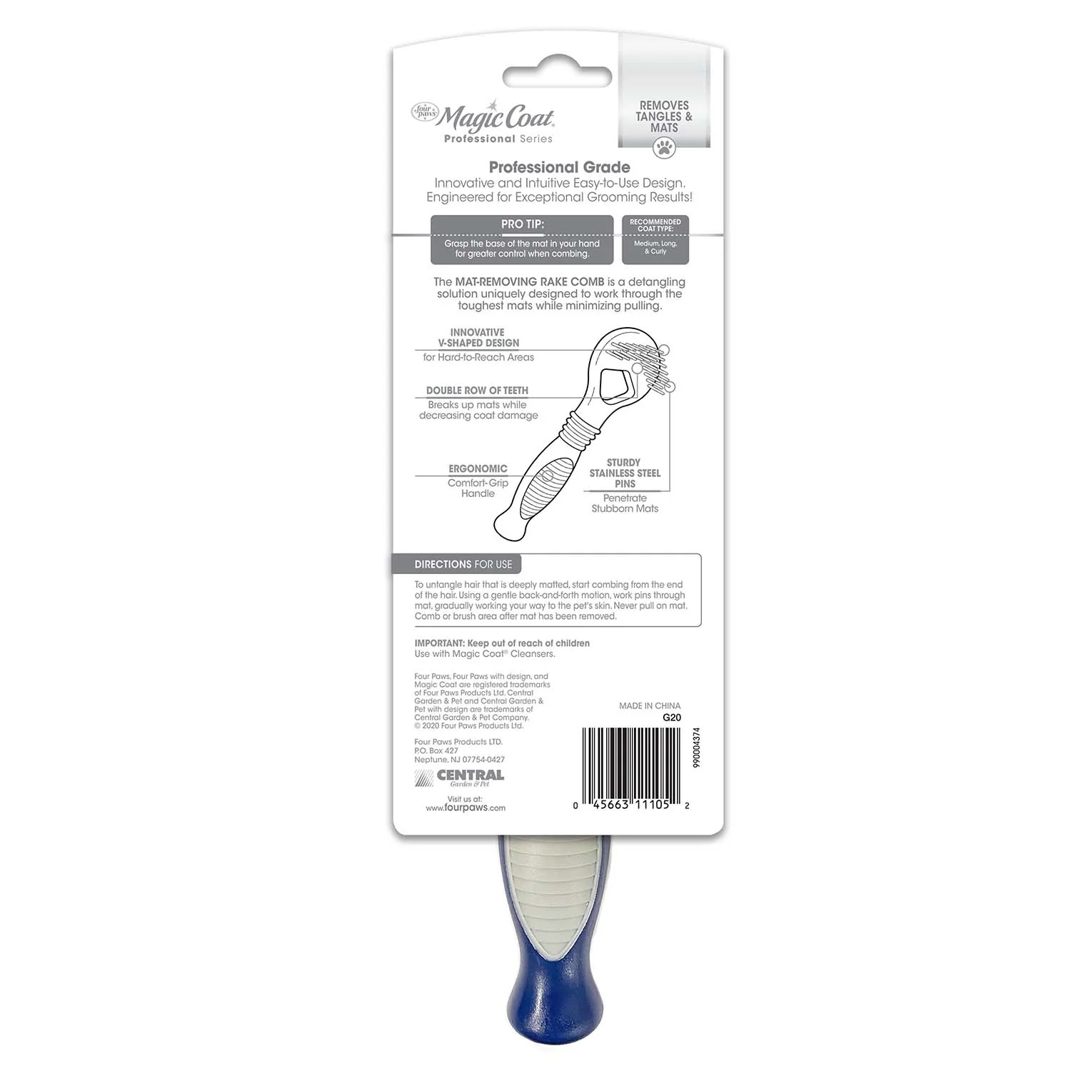 Magic Coat Professional Series Mat Removing Rake - Image 2