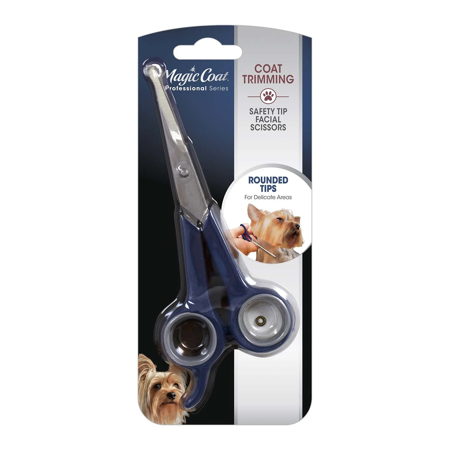 Magic Coat Professional Series Safety Tip Facial Dog Trimming Scissors - Image 1