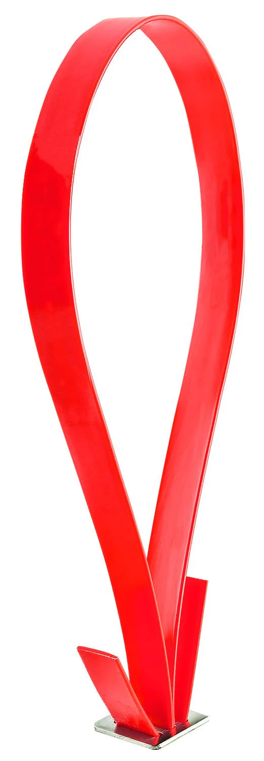 Mare ID Neck Strap - Blank, Red - Image 1