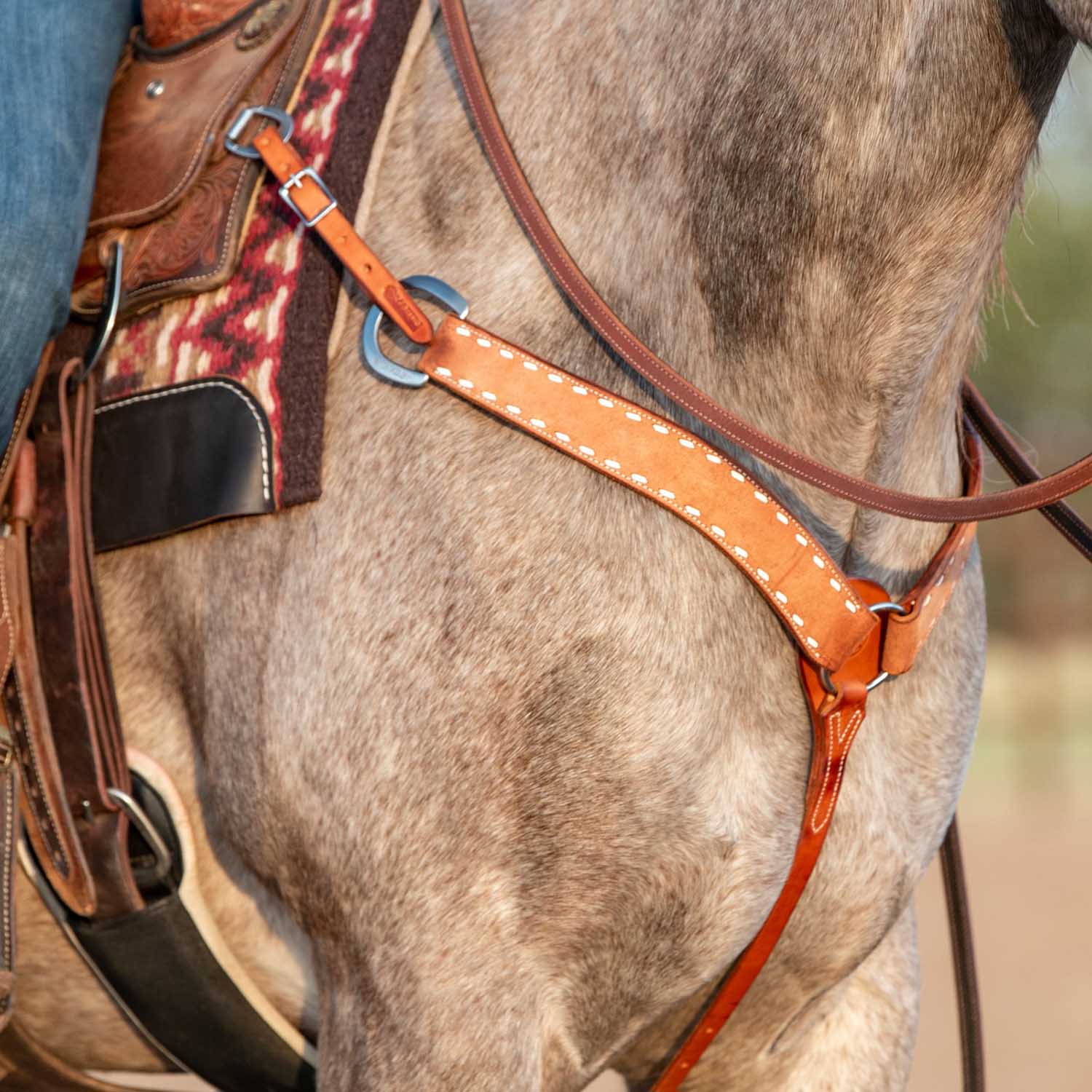 Martin Saddlery 2" Breast Collar with Buckstitch - Image 3