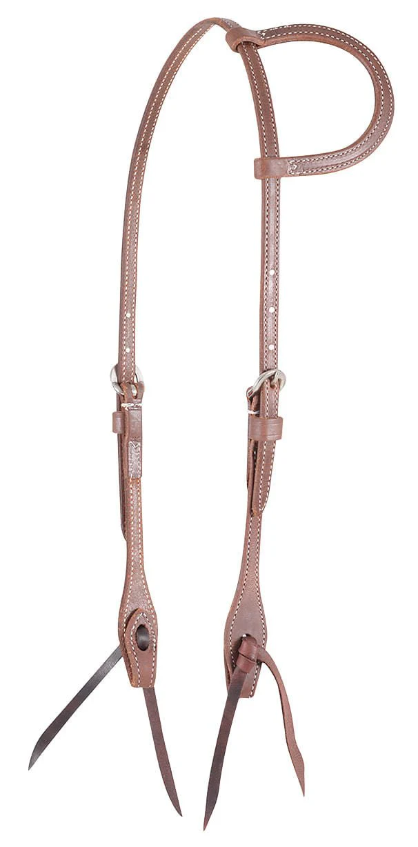 Martin Saddlery Harness Leather Slip Ear Headstall 1/2-inch Thick, Natural - Image 1