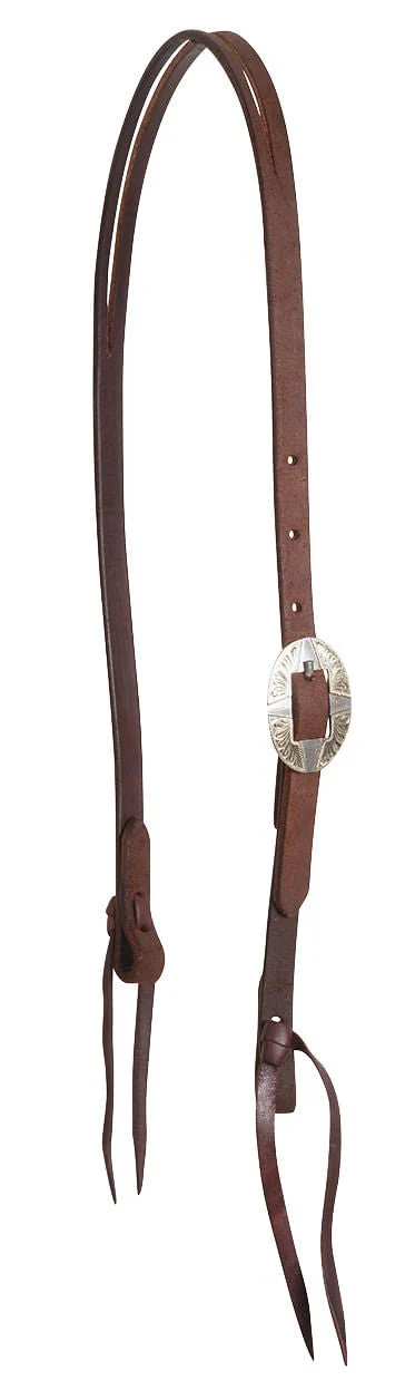 Martin Saddlery Split Ear Headstall with Guthrie Buckles, Chocolate - Image 1