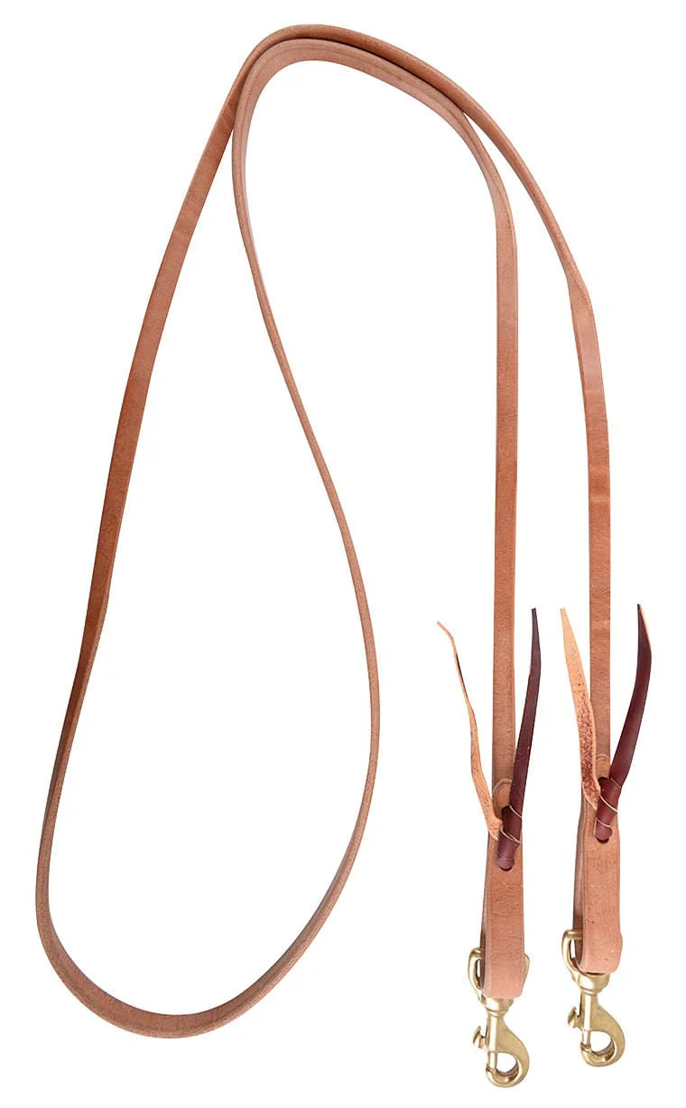 Martin Saddlery Walt Woodard Roping Rein 1/2-inch Thick Tied Snap Ends - Image 1