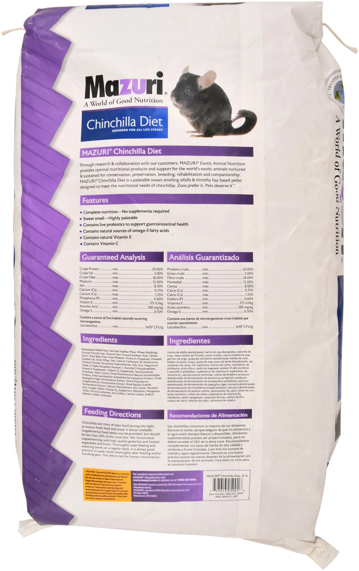Mazuri Chinchilla Diet - Image 2