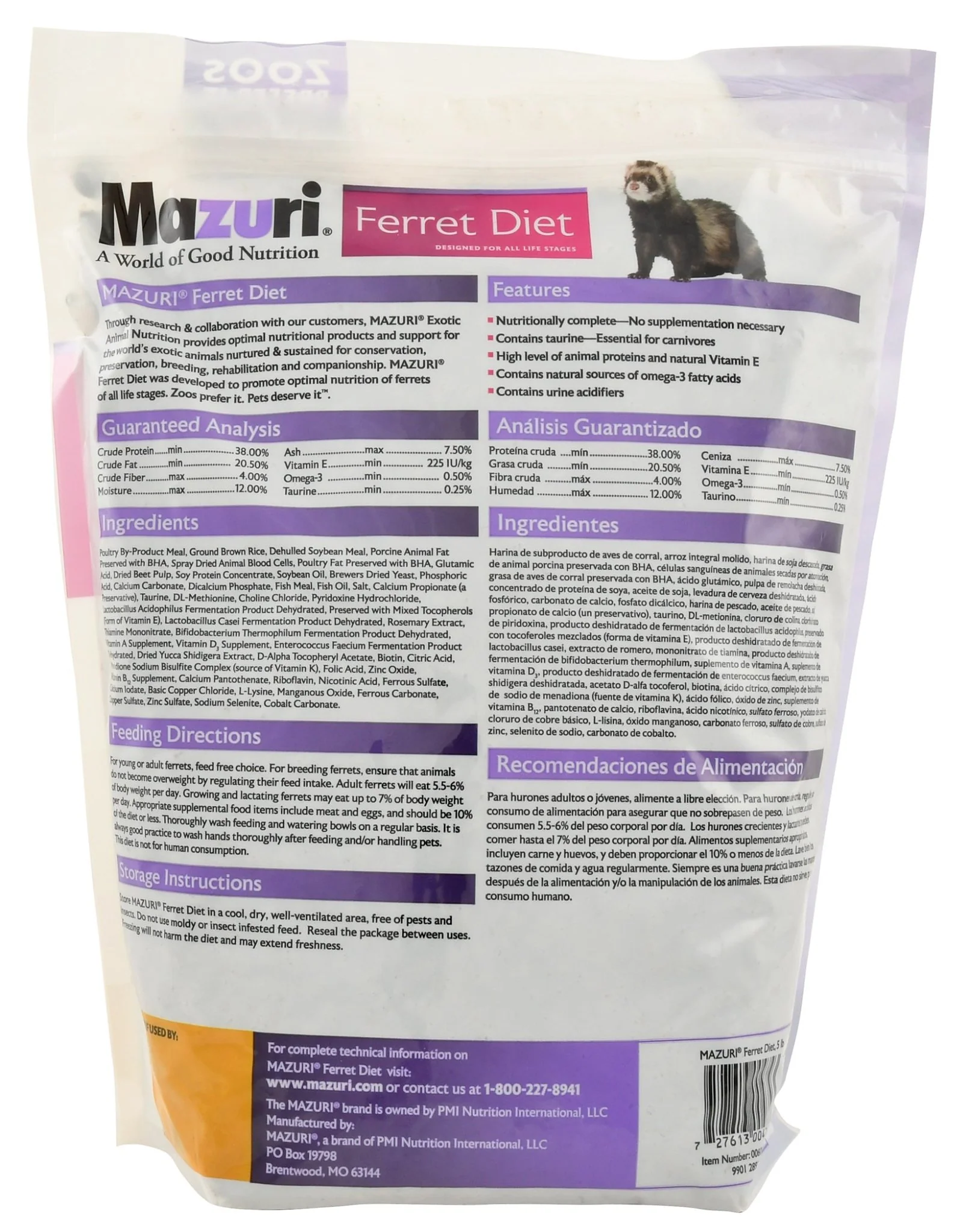 Mazuri Ferret Diet, 5 lb - Image 2