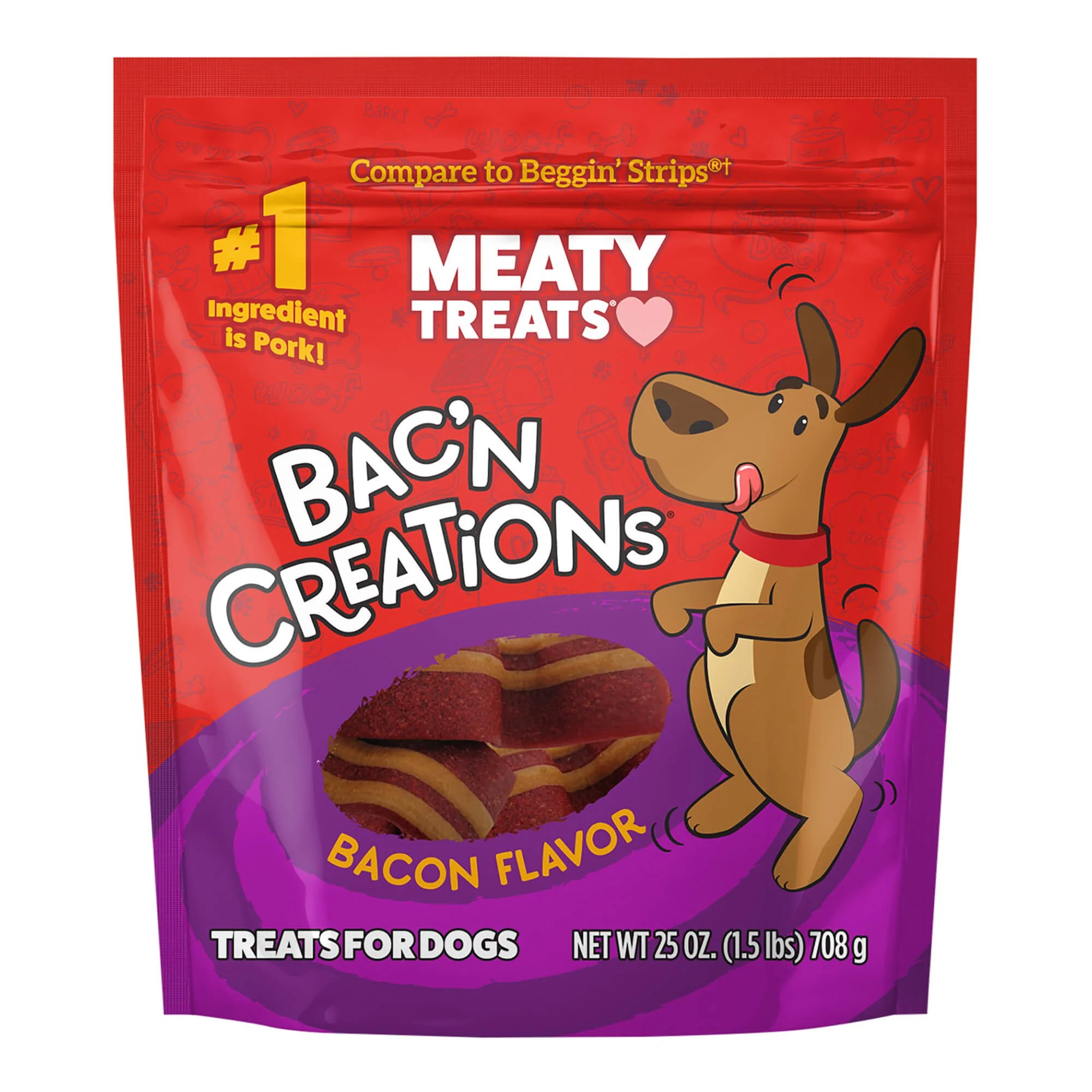 Meaty Treats Bac'n Creations Bacon, 25 oz - Image 1