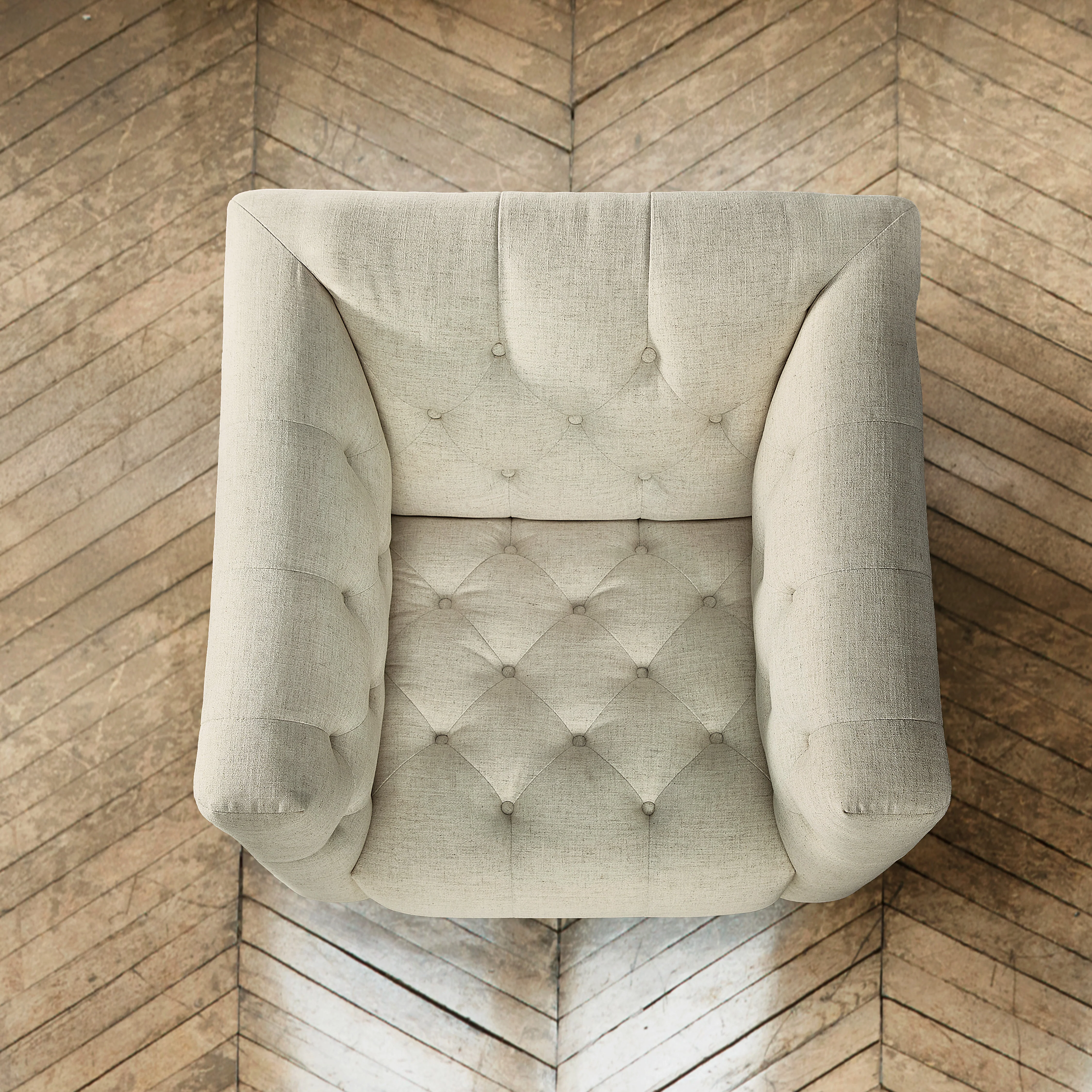 Nicolla Stationary Chair | Baldwin Natural - Image 3