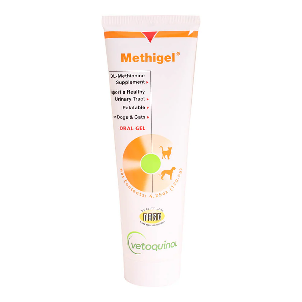 Vetoquinol Methigel Urinary Supplement for Cats & Dogs, 4.25 oz Tube - Image 1