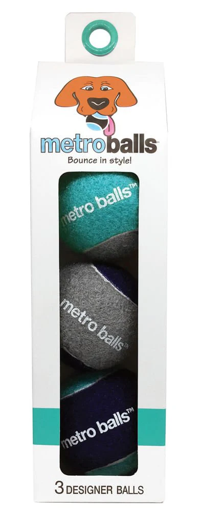 Metro Balls Fetch Dog Toys, 3 pk - Image 1