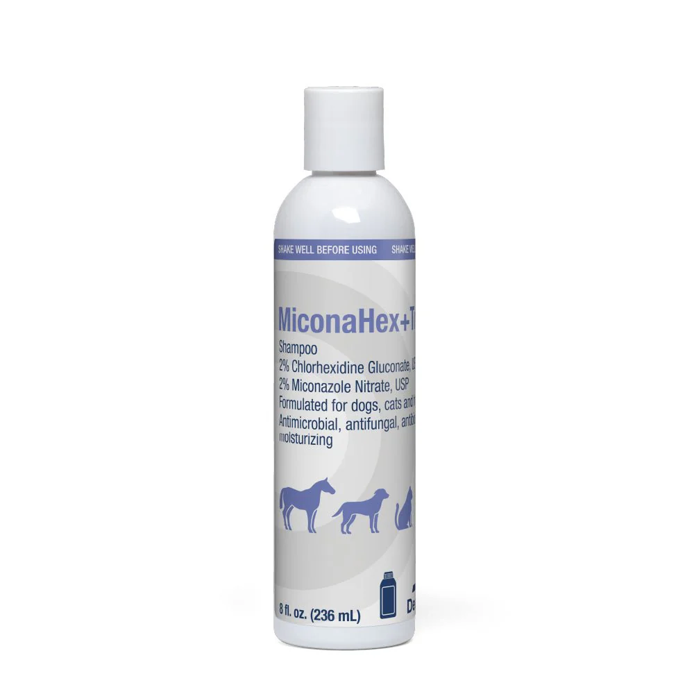 MiconaHex+Triz Medicated Antifungal & Antibacterial Shampoo for Dogs, Cats & Horses - Image 1