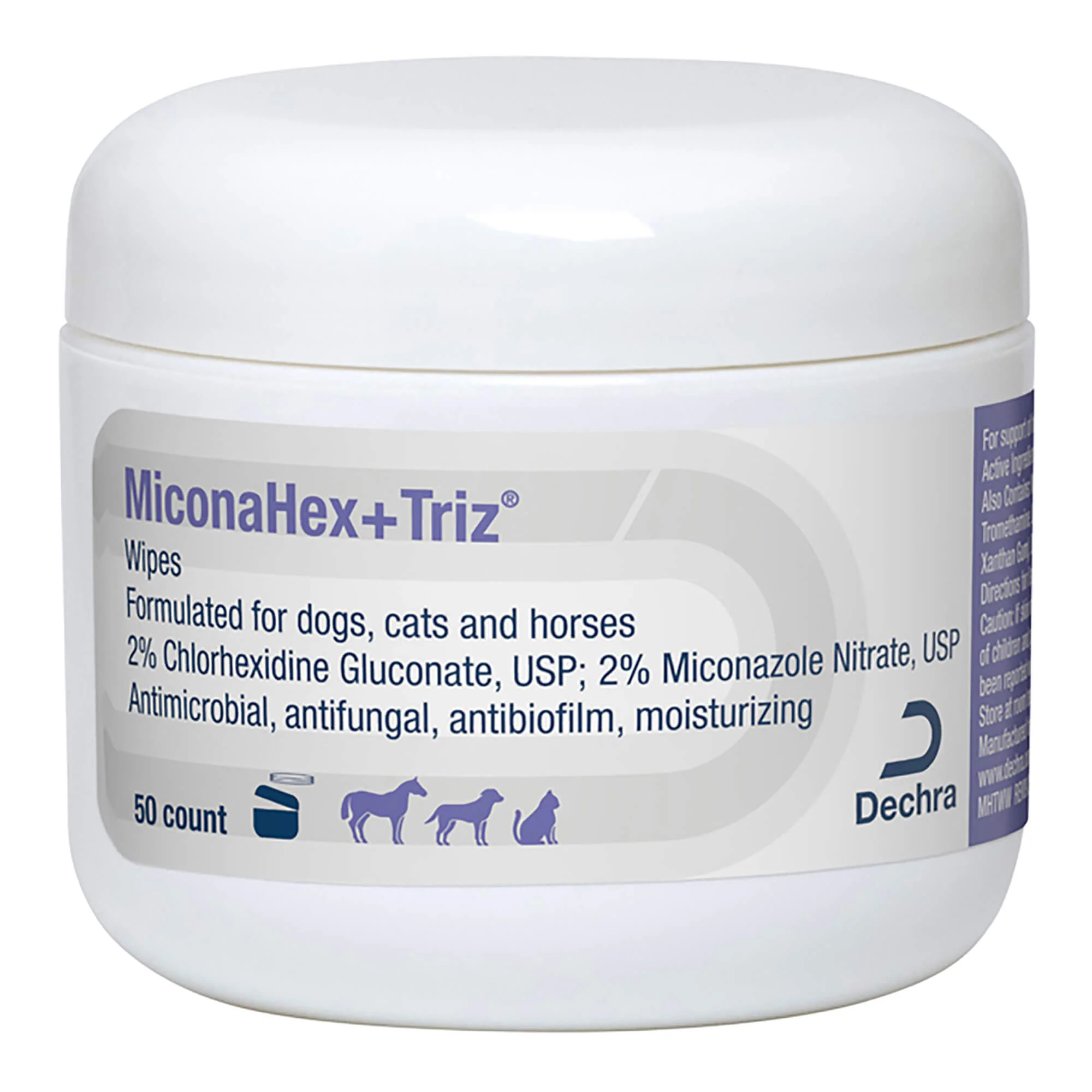 MiconaHex+Triz Wipes – Chlorhexidine & Miconazole Treatment for Skin Conditions in Pets - Image 1