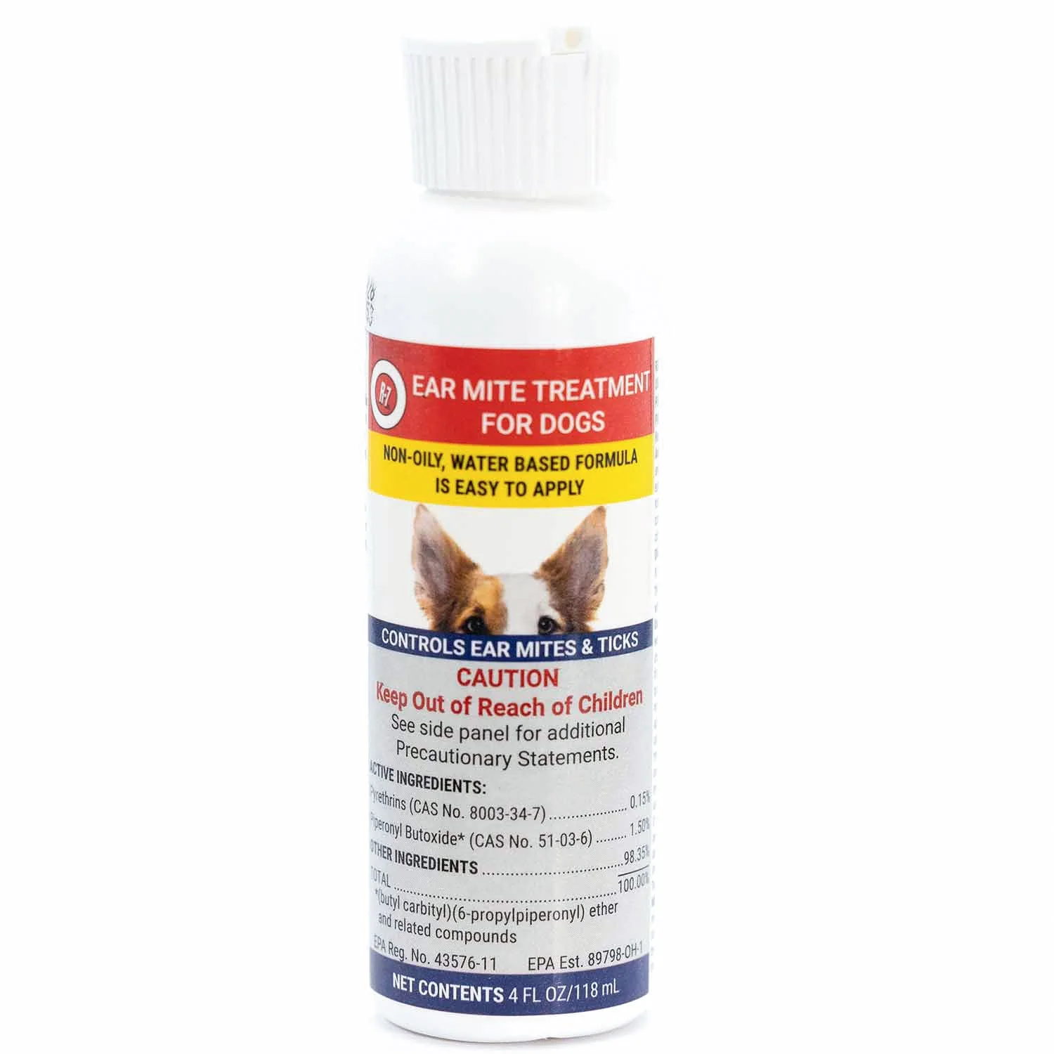 Miracle Care R-7 Ear Mite Treatment for Dogs & Cats, 4 fl oz - Image 1