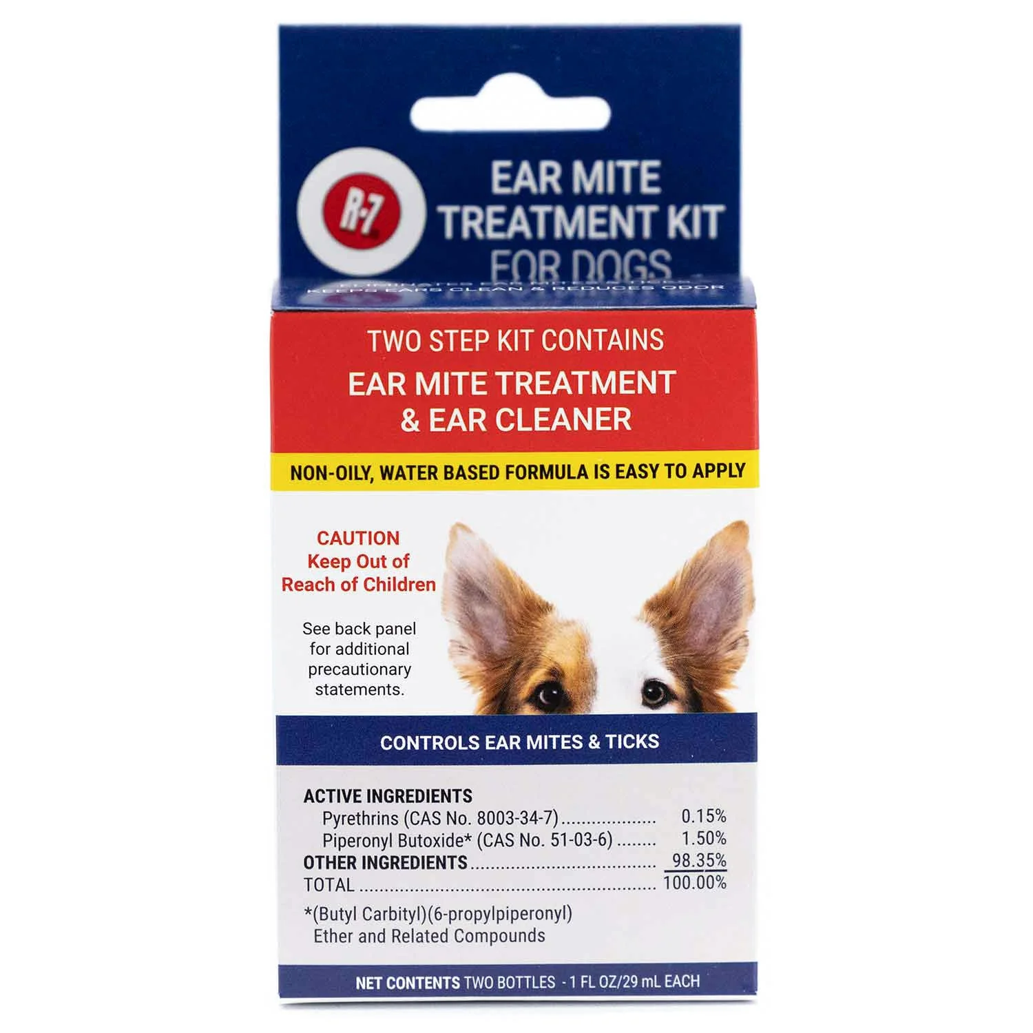 Miracle Care R-7 Ear Mite Treatment & Cleaner Kit for Dogs & Cats - Image 1